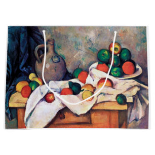 Still Life with Fruits, Paul Cezanne Large Gift Bag