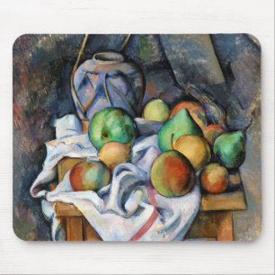 Still Life with Fruits, Paul Cezanne Mouse Pad