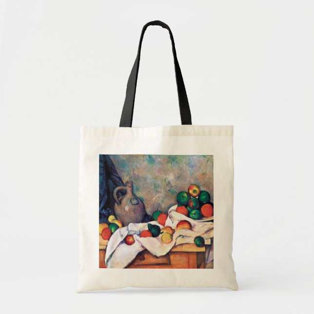 Still Life with Fruits, Paul Cezanne Tote Bag (Front)