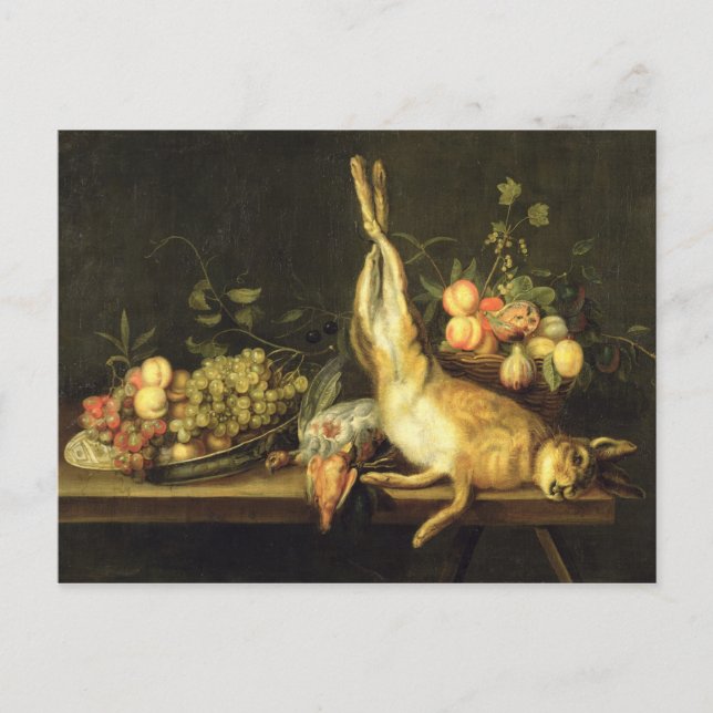 Still Life with Game and Fruit Postcard (Front)