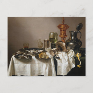 Still life with gilt goblet - Willem Claesz. Heda Postcard
