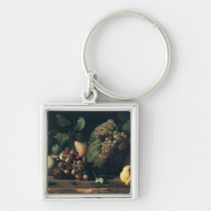 Still Life with Grapes and Pomegranate Key Ring