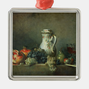 Still Life with Grapes and Pomegranates, 1763 (oil Metal Tree Decoration