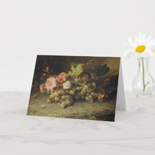 Still Life with Grapes by Margaretha Roosenboom Card