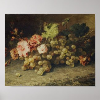 Still Life with Grapes by Margaretha Roosenboom Poster