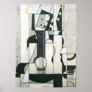 Still Life with guitar by Juan Gris Poster