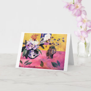 Still Life with Head-Shaped Vase   Paul Gauguin   Card