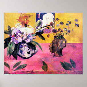 Still Life with Head-Shaped Vase Paul Gauguin Poster