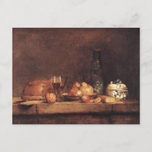 Still Life with Jar of Olives by Jean Chardin Post Postcard