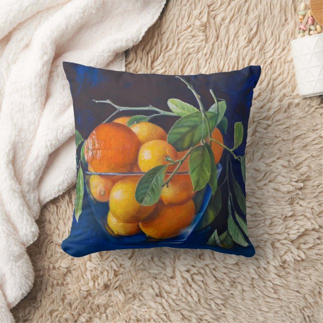 Still Life with Lemons and Orange Branch Cushion (Blanket)
