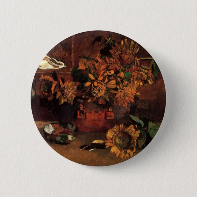 Still Life with L'Esperance (Hope) by Paul Gauguin 6 Cm Round Badge (Front)