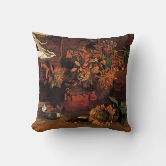 Still Life with L'Esperance (Hope) by Paul Gauguin Cushion (Front)