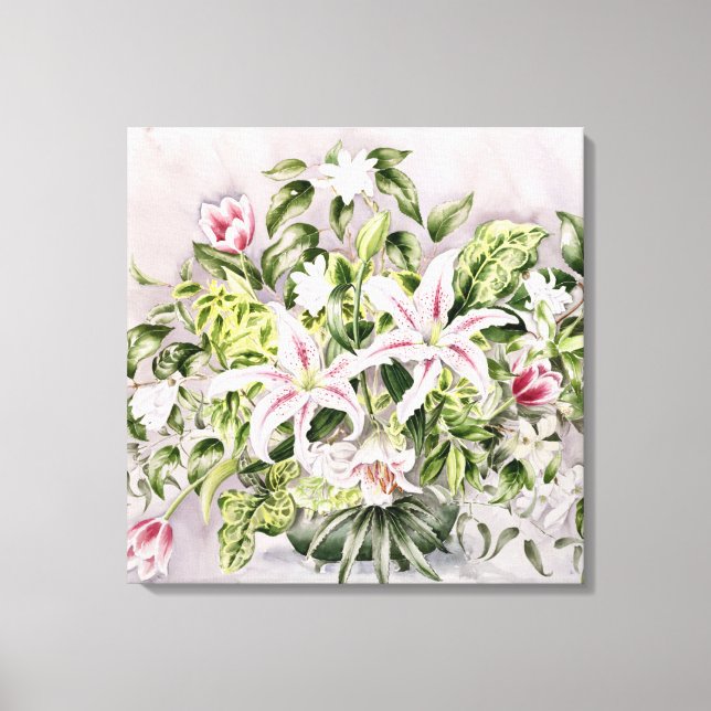 Still life with Lilies 1996 Canvas Print (Front)