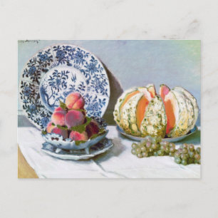 Still Life with Melon, 1872 Claude Monet Postcard