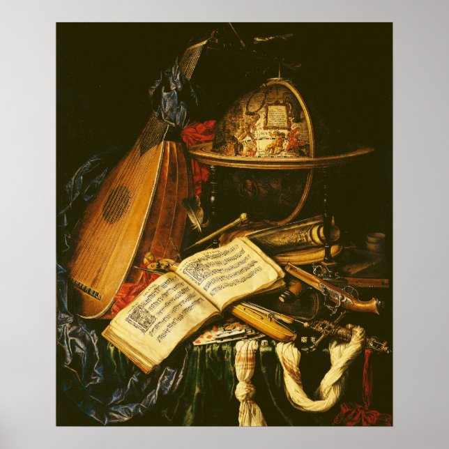 Still Life with Musical Instruments Poster (Front)