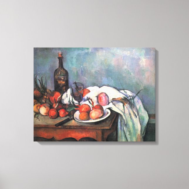 Still Life With Onions by Paul Cezanne Canvas Print (Front)