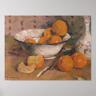 Still life with Oranges, 1881 Poster