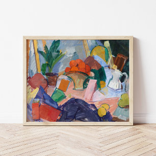 Still Life with Oranges in a Basket   Edvard Weie Poster