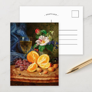 Still Life with Oranges   Josef Lauer Postcard