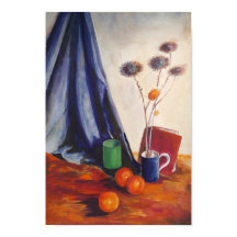Still Life with Oranges & Jug – Kitchen Wall Art