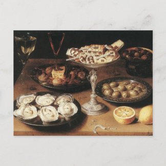 Still life with oysters - Osias Beert Postcard