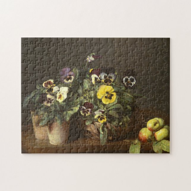 Still Life with Pansies by Henri Fantin-Latour Jigsaw Puzzle (Horizontal)