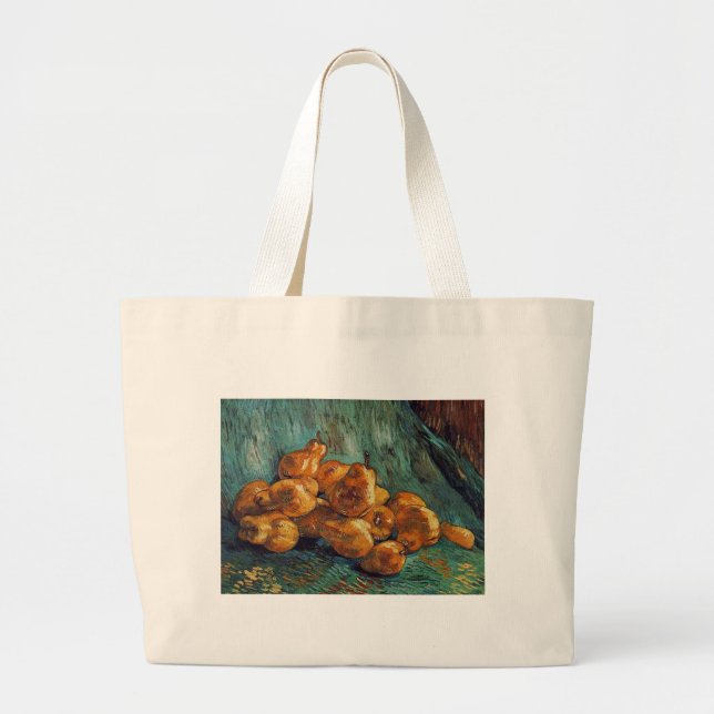 Still Life with Pears, van Gogh Large Tote Bag (Front)