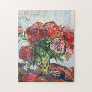 Still Life with Peonies by Paul Gauguin Jigsaw Puzzle