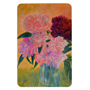 Still Life with Peonies Painting Magnet