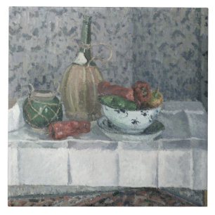 Still Life with Peppers, 1899 (oil on canvas) Tile