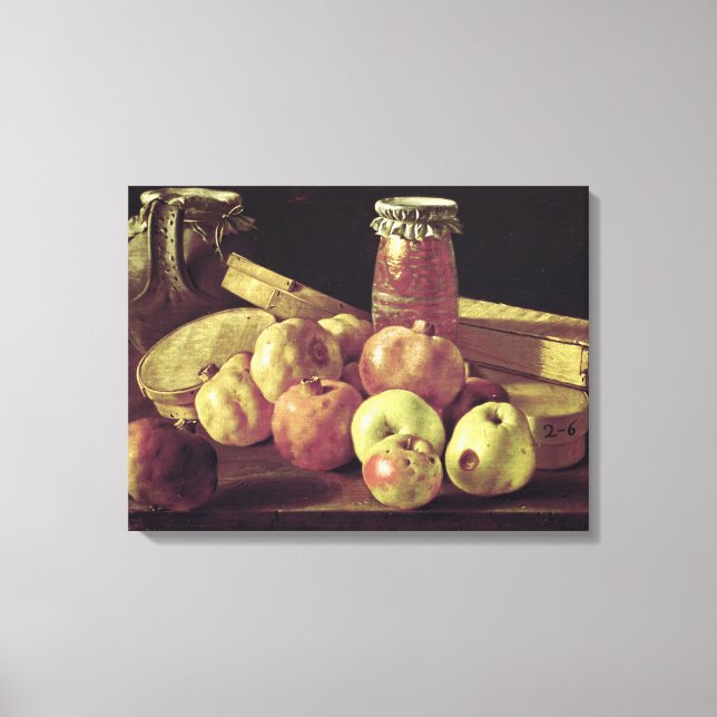 Still Life with Pomegranates Canvas Print (Front)
