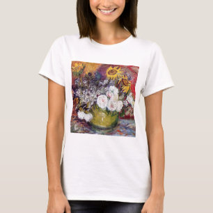 Still Life with Roses and Sunflowers - Van Gogh T-Shirt