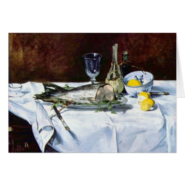 Still Life with Salmon by Edouard Manet (Front Horizontal)