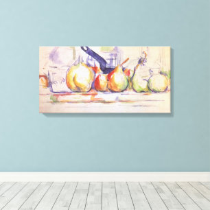 Still Life with Saucepan by Paul Cezanne Canvas Print