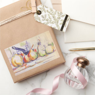 Still Life with Saucepan by Paul Cezanne Rectangular Sticker