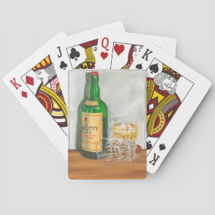 Still Life with Scotch by Jennifer Goldberger Playing Cards