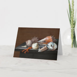 Still Life with Shells   Johann Jakob Dietzsch Card