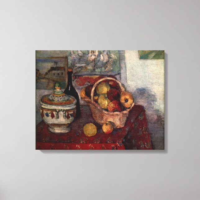Still Life With Soup Tureen by Paul Cezanne Canvas Print (Front)