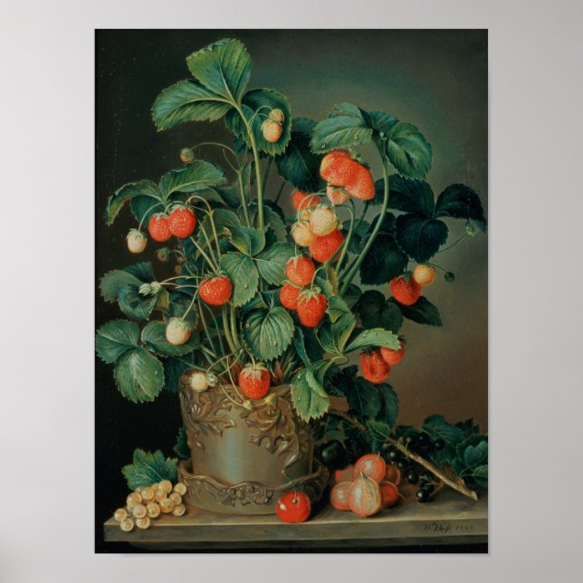 Still life with strawberries poster (Front)