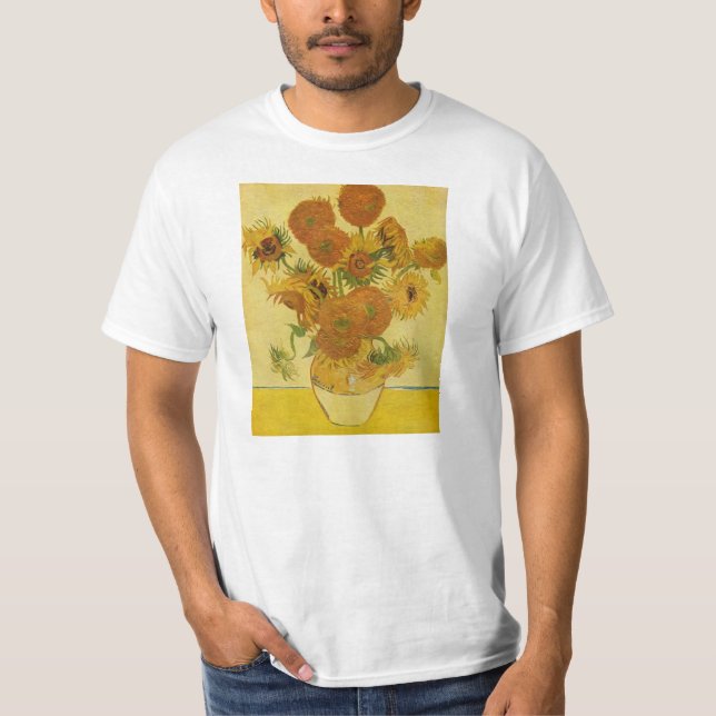 Still life with sunflowers by Van Gogh T-Shirt (Front)