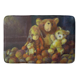 Still life with Teddy Bears Bath Mat