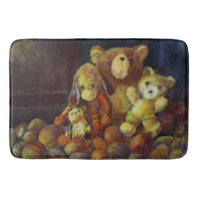 Still life with Teddy Bears  Bath Mat (Front)
