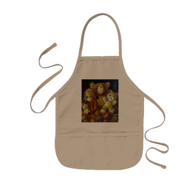 Still life with Teddy Bears  Kids Apron (Front)