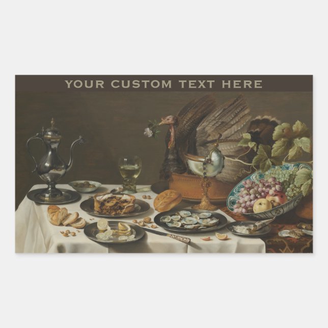 “Still Life With Turkey Pie” custom stickers (Front)