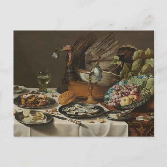“Still Life With Turkey Pie” postcard (Front)
