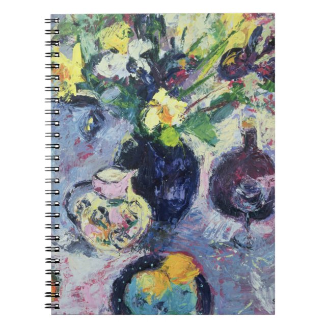 Still Life with Turquoise Bottle 2002 Spiral Notebook (Front)