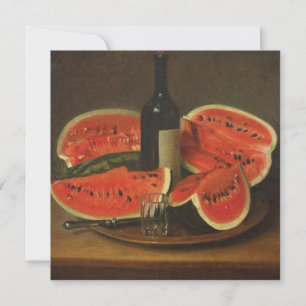 Still Life with Watermelons (by Constantin Stahi) Card