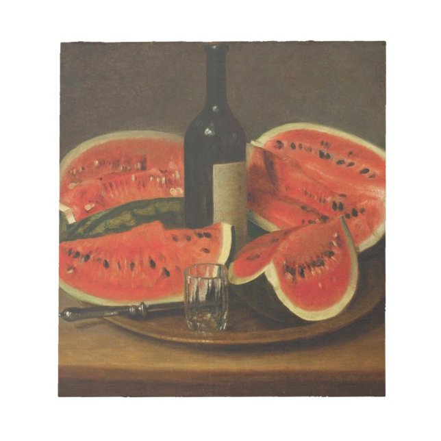 Still Life with Watermelons (by Constantin Stahi) Notepad (Front)