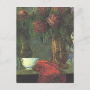 Still Life With White Vase by Paul Gauguin Postcard