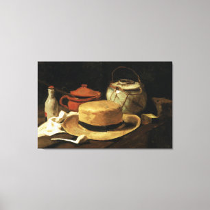 Still-Life with Yellow Straw Hat Gallery Wrapped Canvas Print